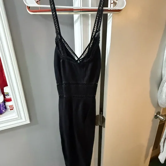 Express Black Lace Detail Garment - Picture 3 of 5